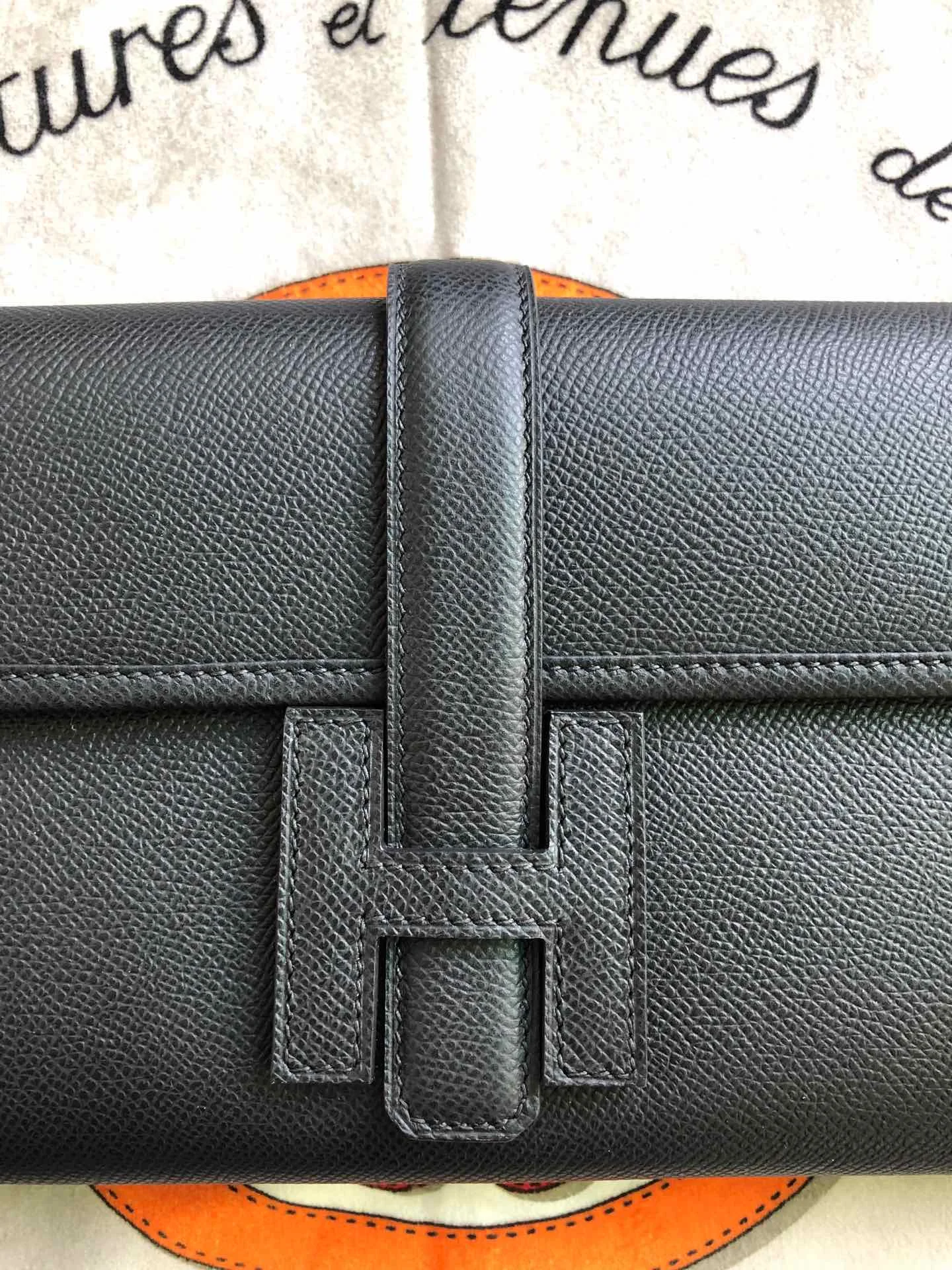 HERMES Clutches Bags Epsom Leather (Black) 29 H00202608091127 - Image 3