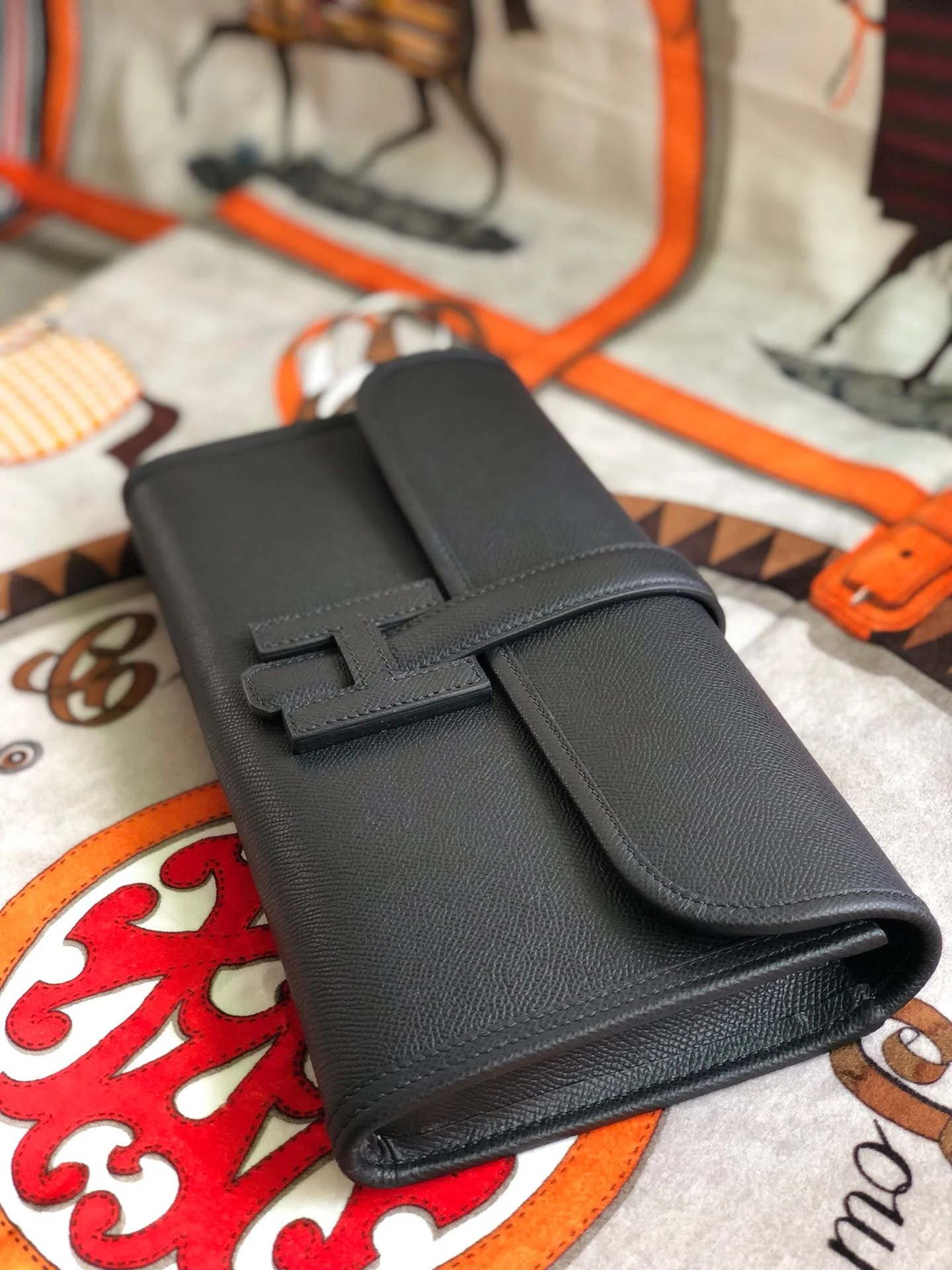HERMES Clutches Bags Epsom Leather (Black) 29 H00202608091127 - Image 7