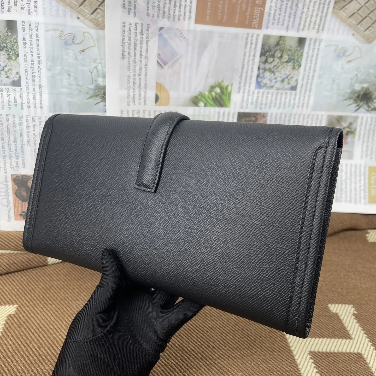 HERMES Clutches Bags Epsom Leather (Black) 29CM H00202608091165 - Image 2