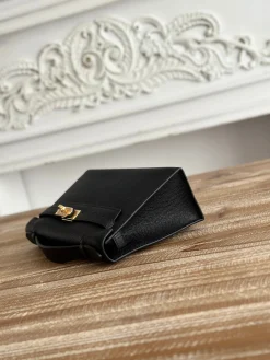 Alternative view of HERMES Clutches Bags Epsom Leather (Black-Gold) 22CM F50202608090148