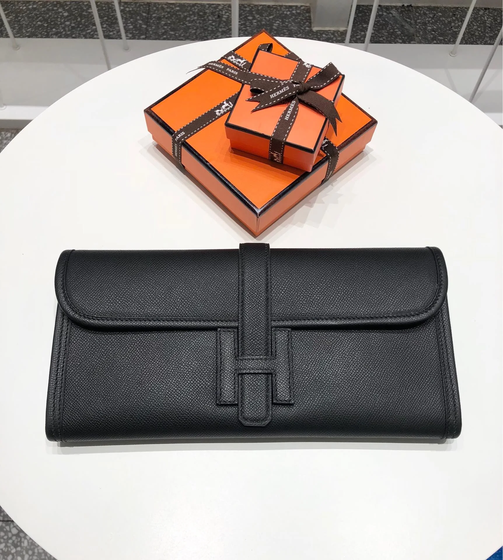 HERMES Clutches Bags Epsom Leather (Black) One Size H00202608091145
