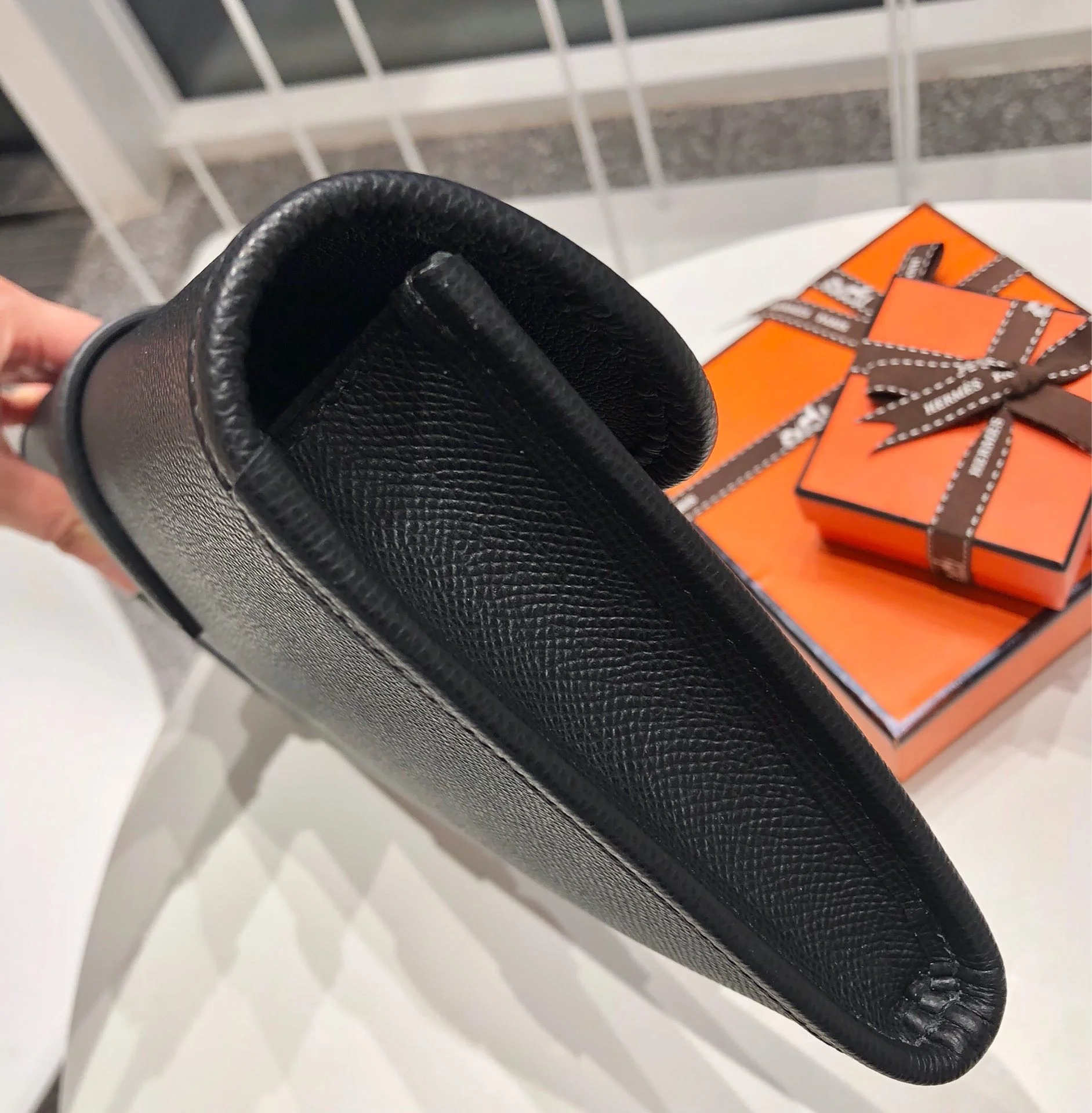 HERMES Clutches Bags Epsom Leather (Black) One Size H00202608091145 - Image 2