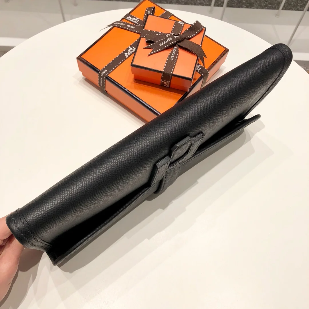 HERMES Clutches Bags Epsom Leather (Black) One Size H00202608091145 - Image 8