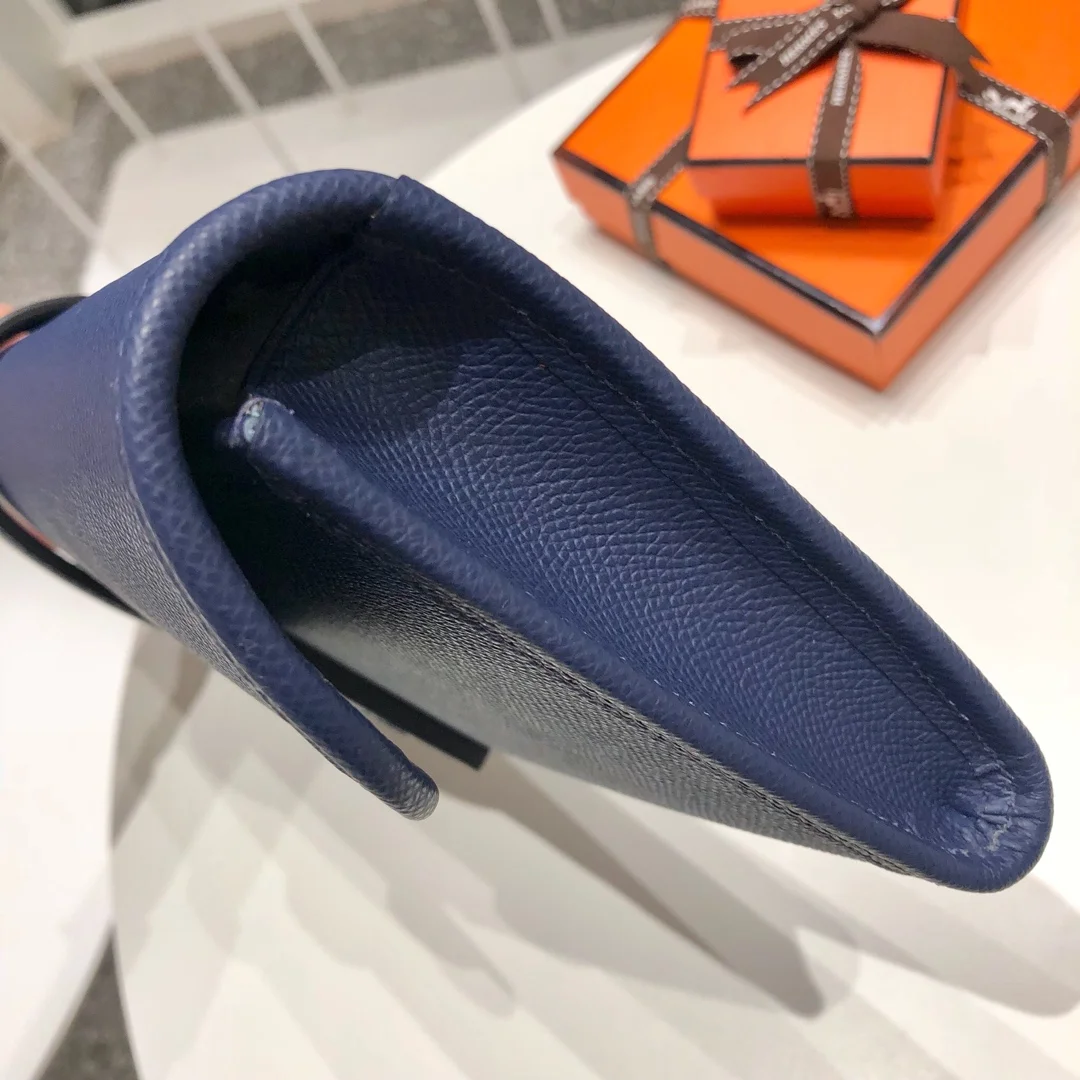 HERMES Clutches Bags Epsom Leather (Blue) 29X20CM H00202608091149 - Image 2