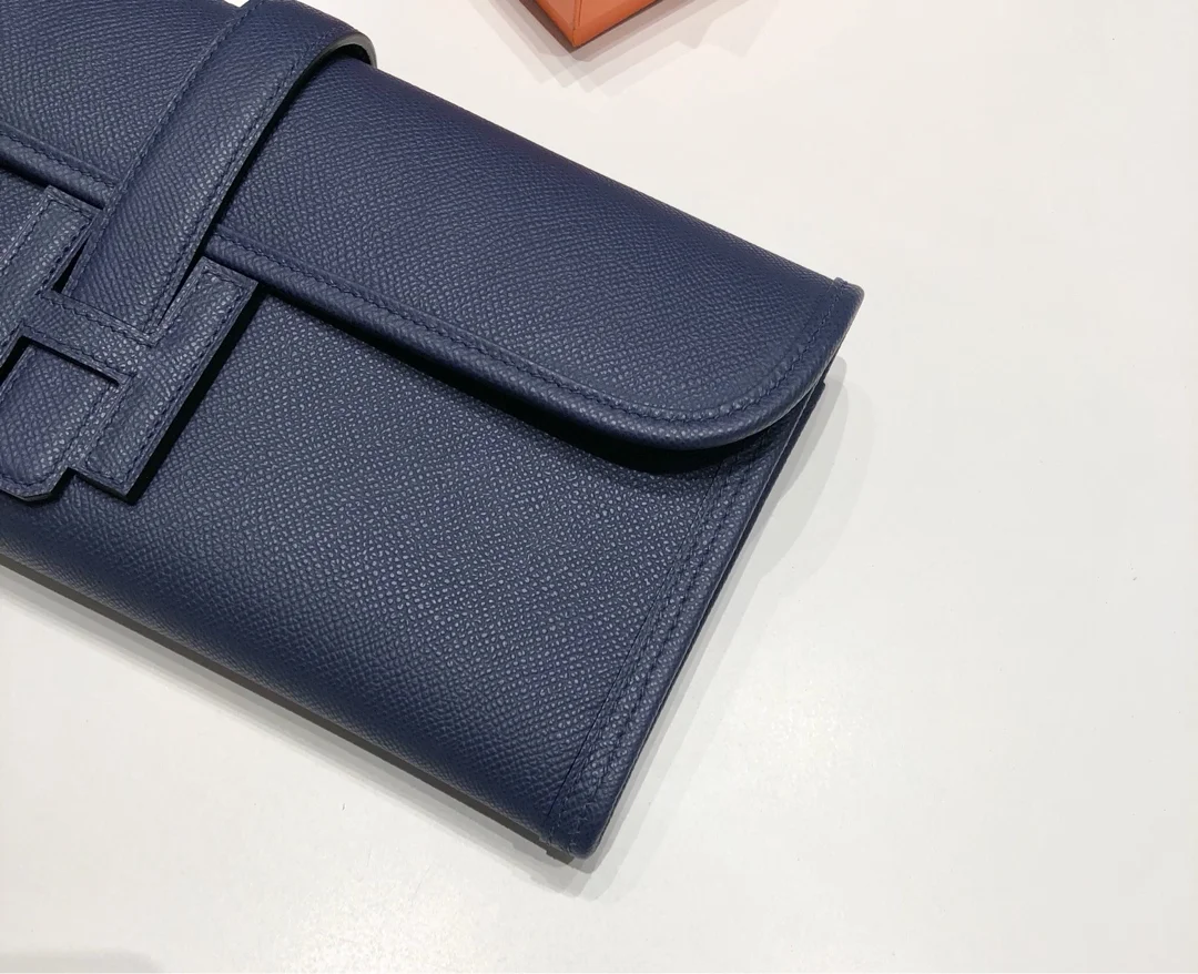 HERMES Clutches Bags Epsom Leather (Blue) 29X20CM H00202608091149 - Image 4