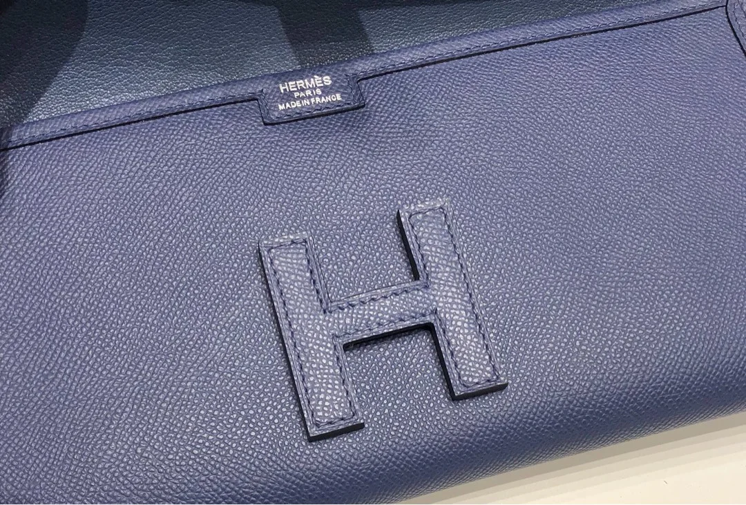 HERMES Clutches Bags Epsom Leather (Blue) 29X20CM H00202608091149 - Image 6