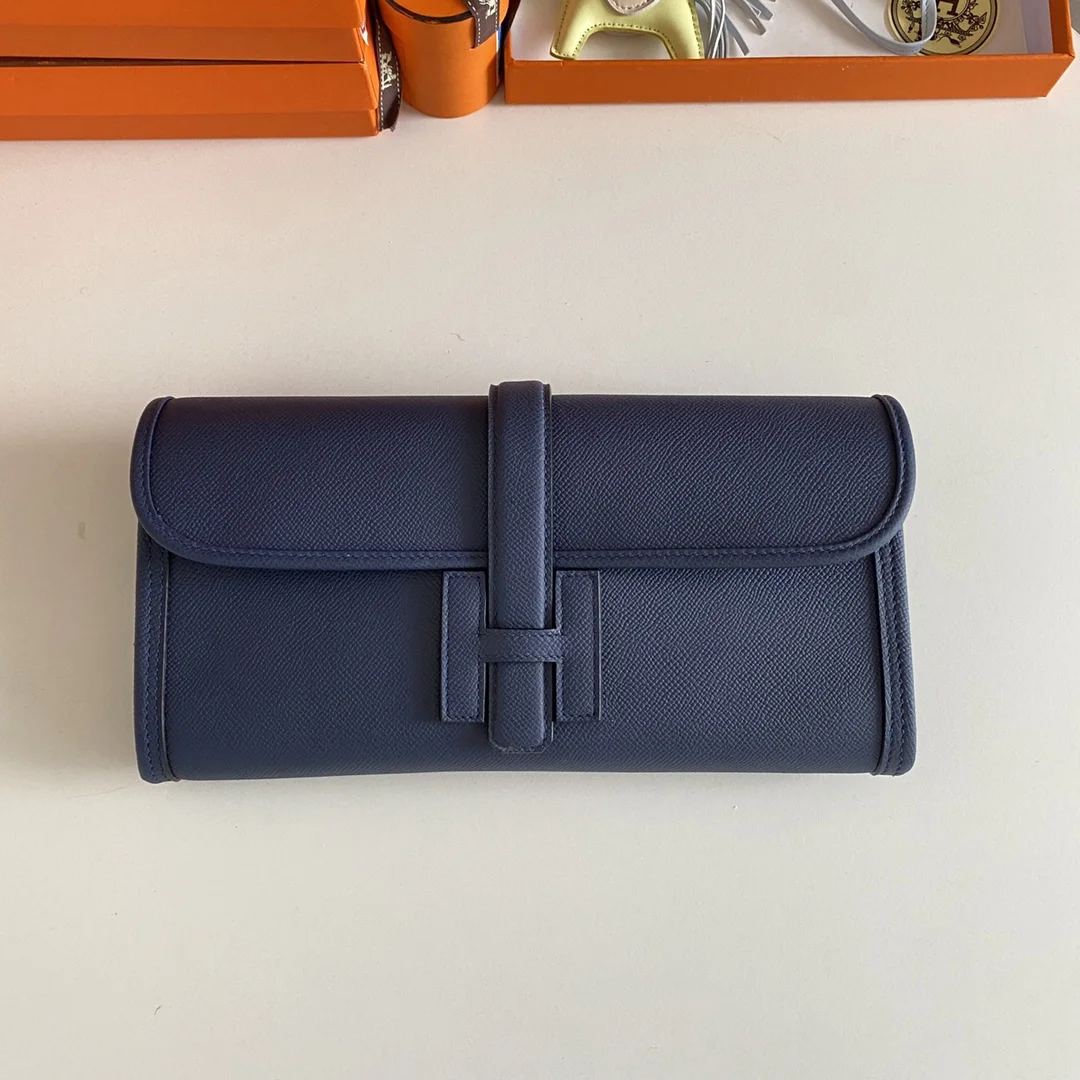 HERMES Clutches Bags Epsom Leather (Blue-Beige) 29CM H00202608091118 - Image 2