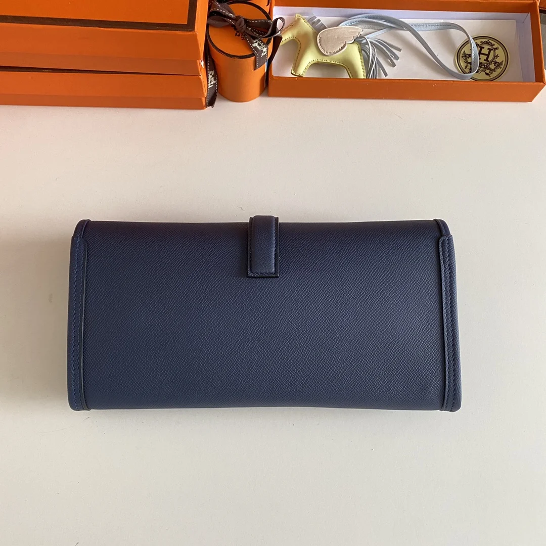 HERMES Clutches Bags Epsom Leather (Blue-Beige) 29CM H00202608091118 - Image 3
