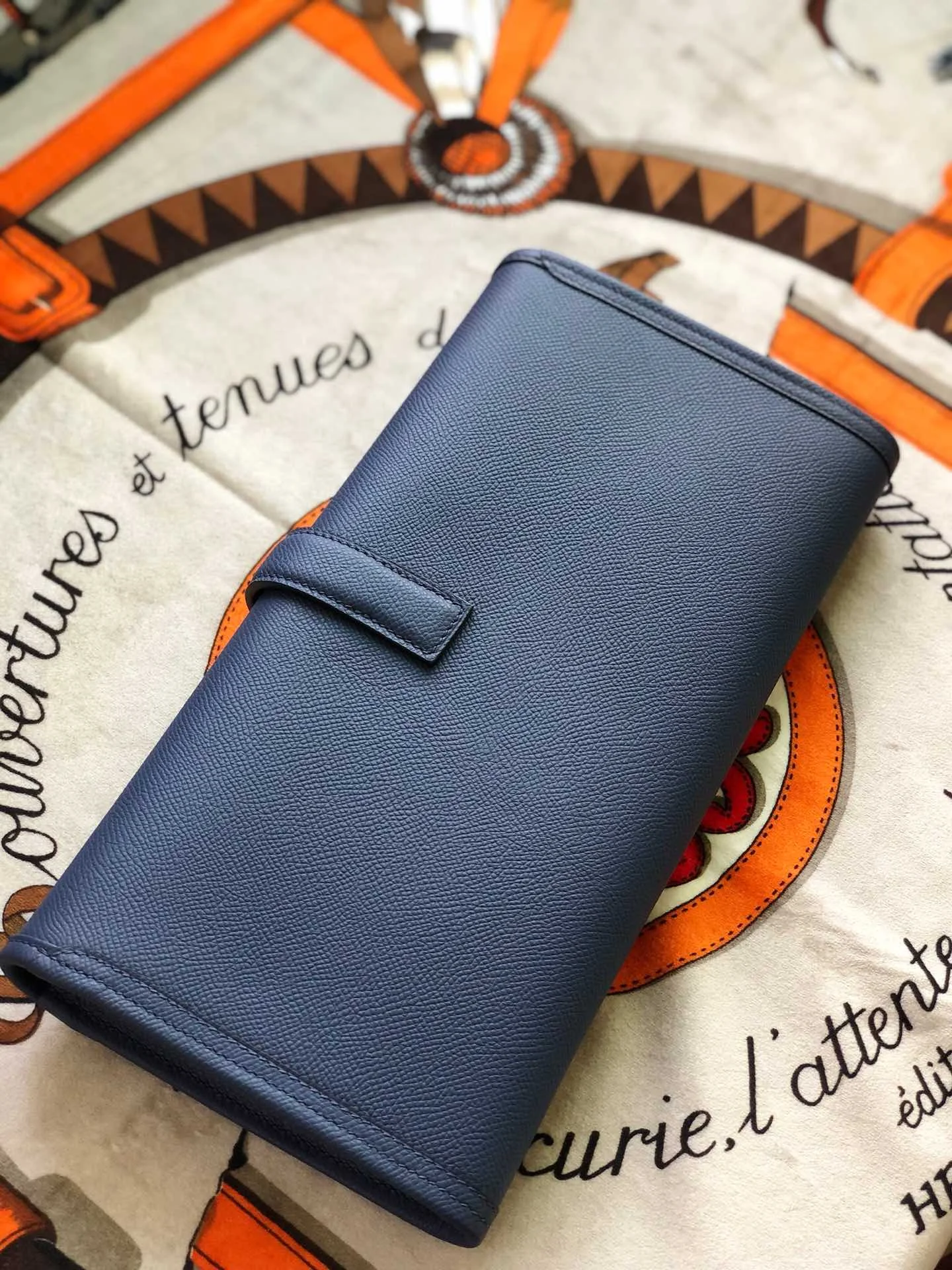 HERMES Clutches Bags Epsom Leather (Blue) One Size H00202608091134 - Image 2