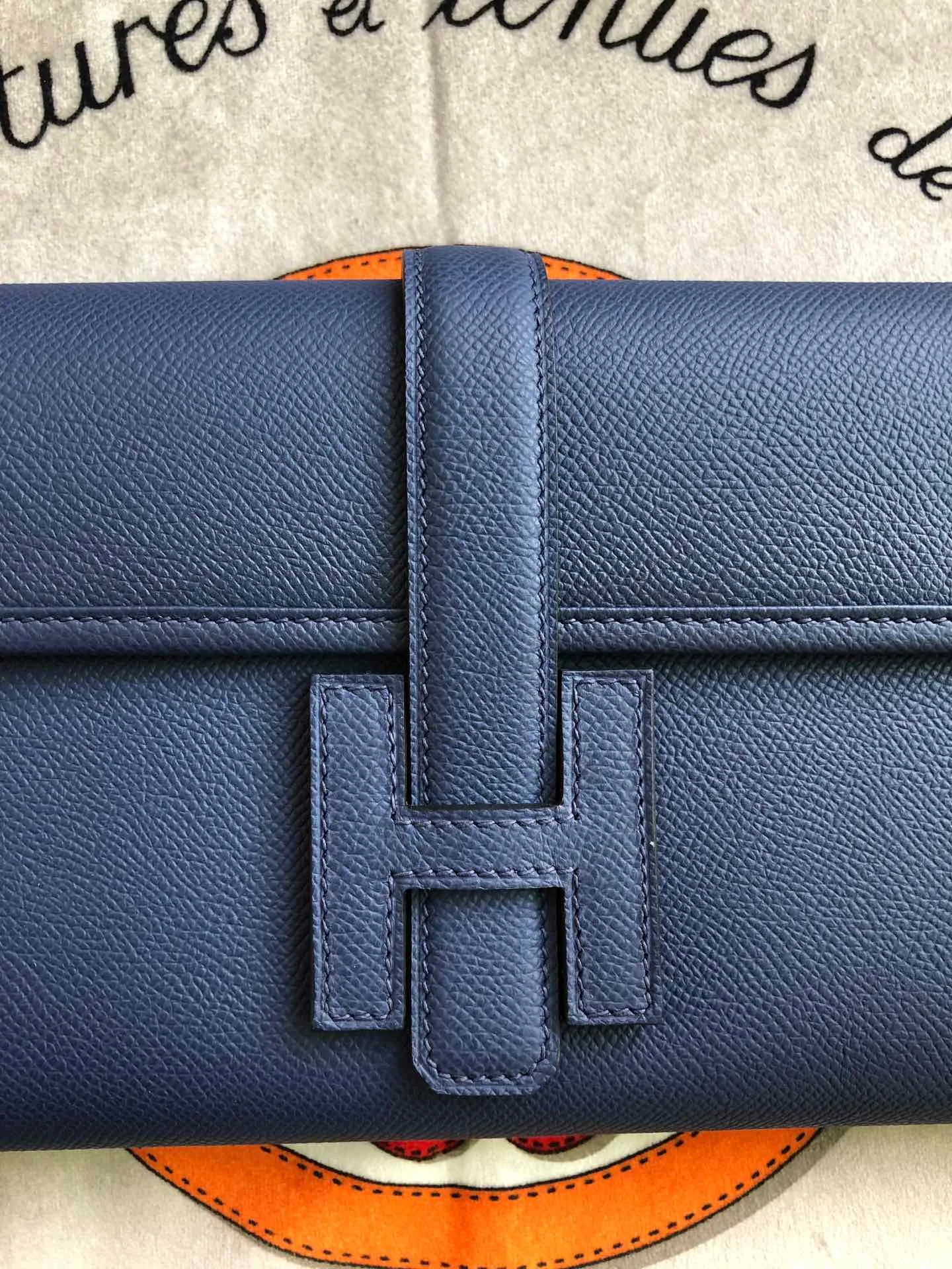 HERMES Clutches Bags Epsom Leather (Blue) One Size H00202608091134 - Image 3