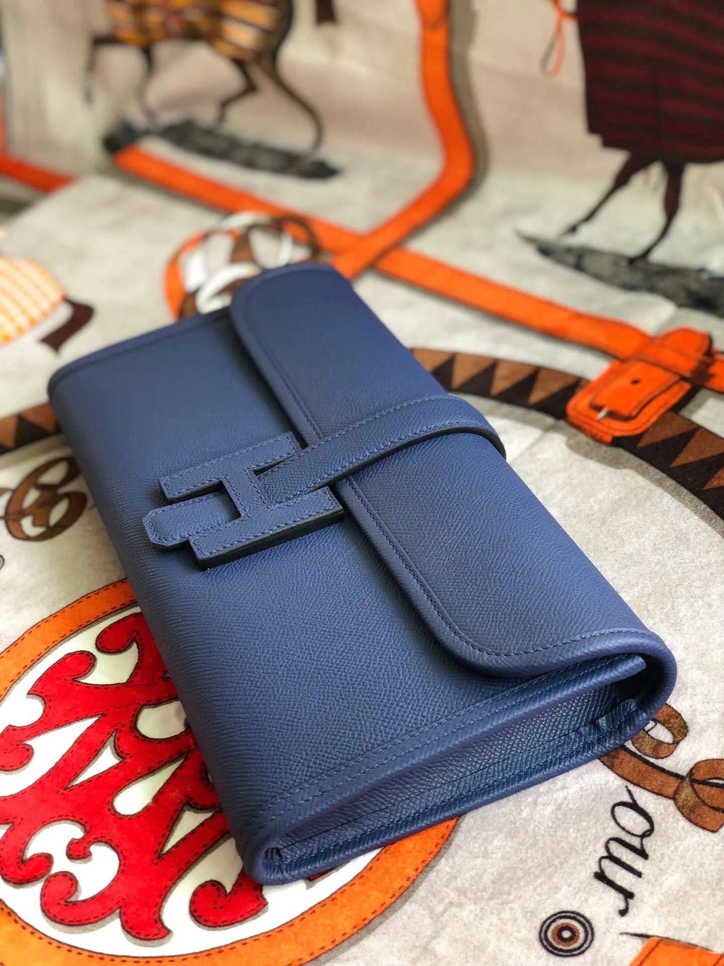HERMES Clutches Bags Epsom Leather (Blue) One Size H00202608091134 - Image 7