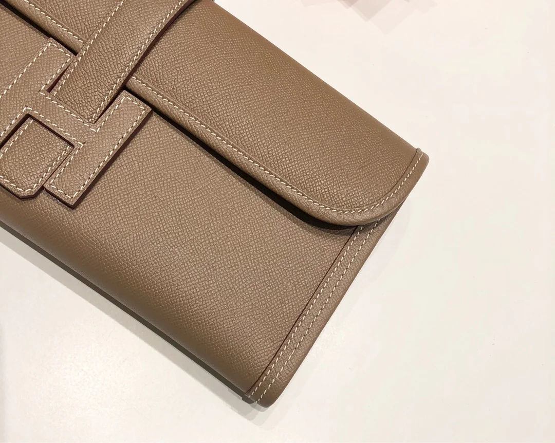HERMES Clutches Bags Epsom Leather (Brown) 29XCM H00202608091147 - Image 4