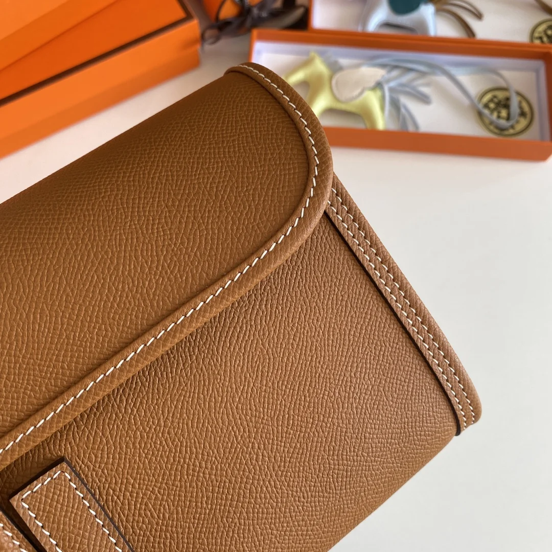HERMES Clutches Bags Epsom Leather (Brown-Beige) 29CM H00202608091115 - Image 4