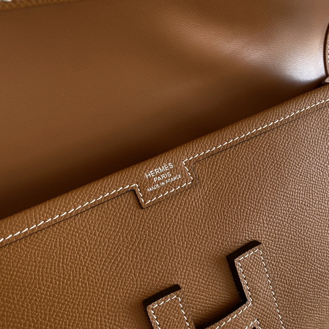 HERMES Clutches Bags Epsom Leather (Brown-Beige) 29CM H00202608091115 - Image 7