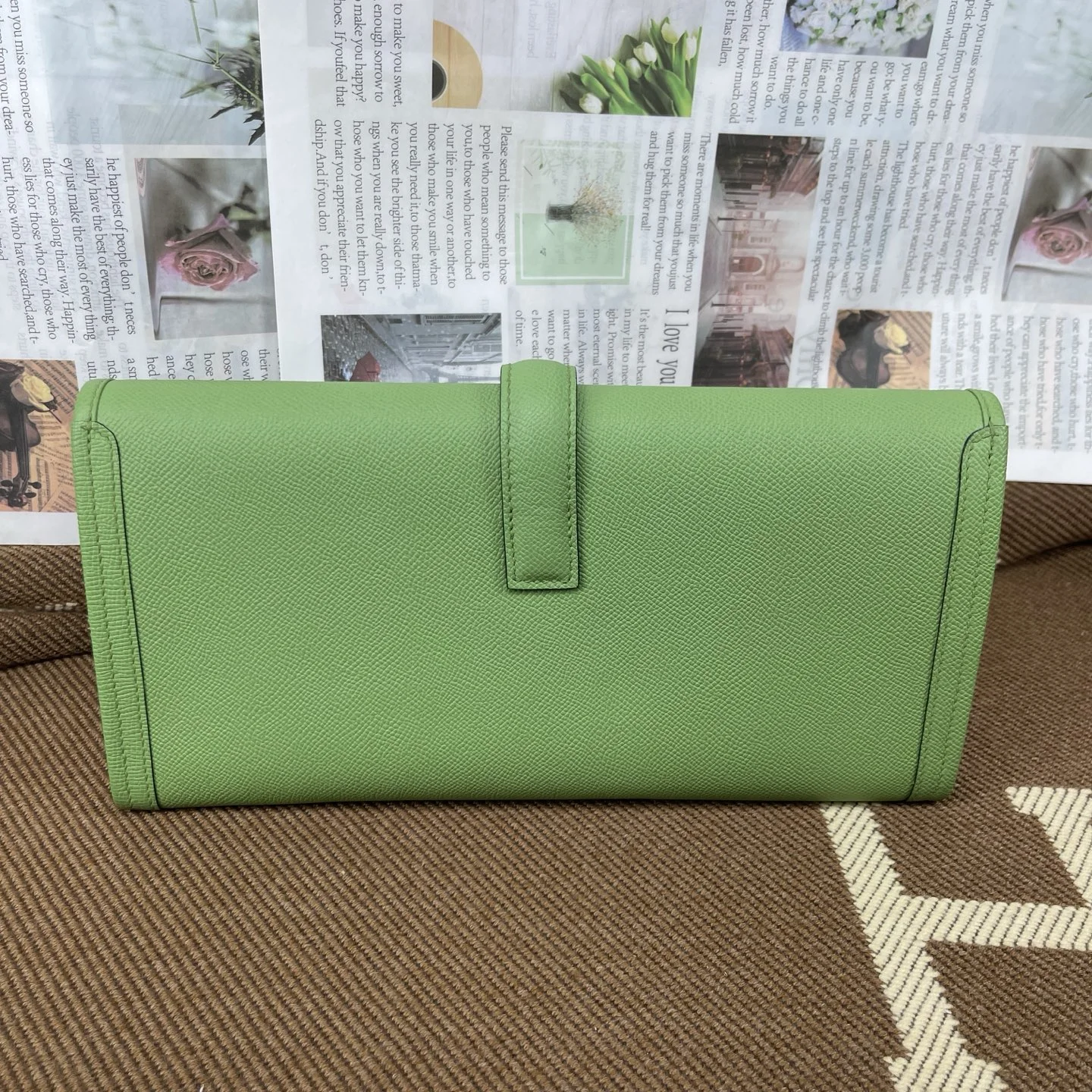 HERMES Clutches Bags Epsom Leather (Green) 29 H00202608091158 - Image 2