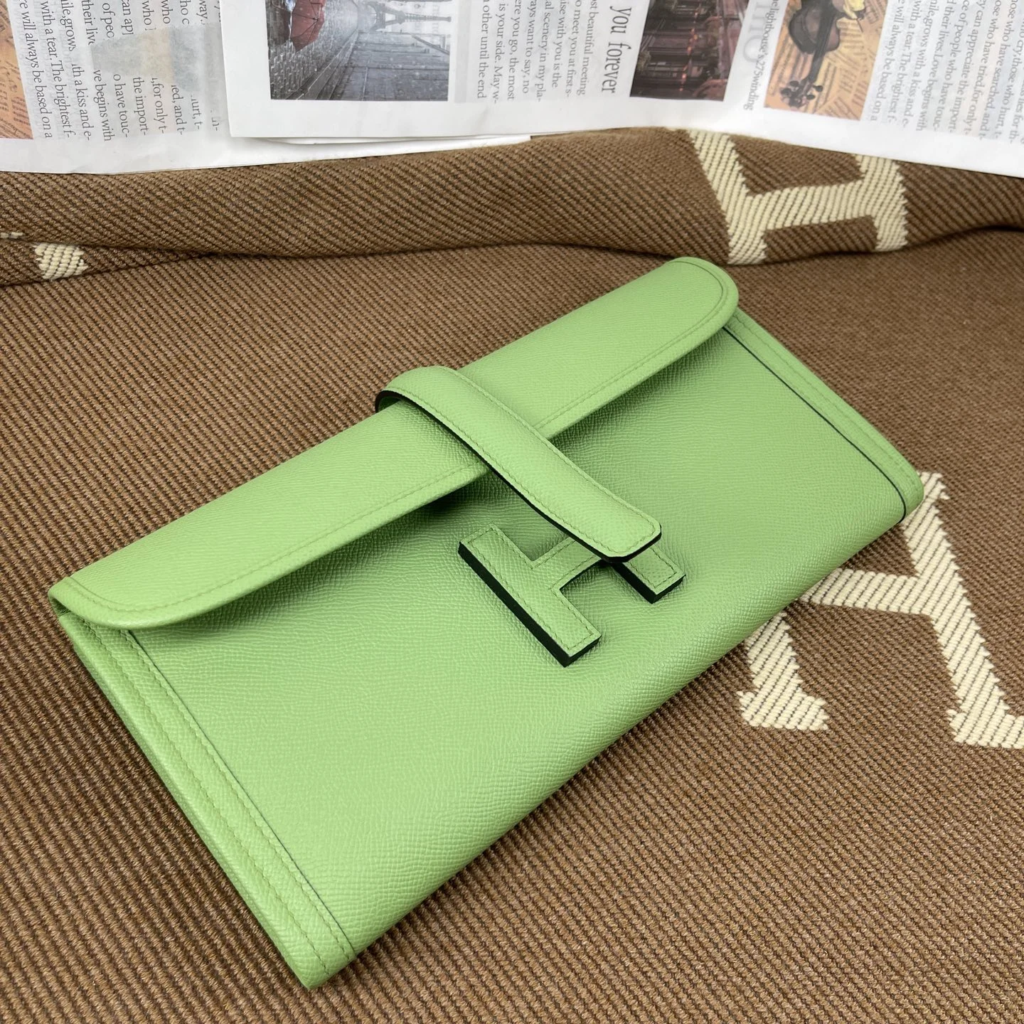 HERMES Clutches Bags Epsom Leather (Green) 29 H00202608091158 - Image 8