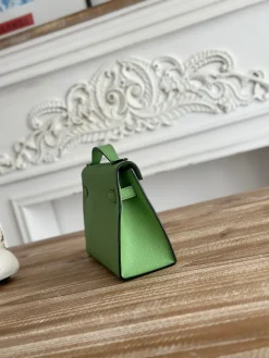 Alternative view of HERMES Clutches Bags Epsom Leather (Green-Gold) 22CM F50202608090144