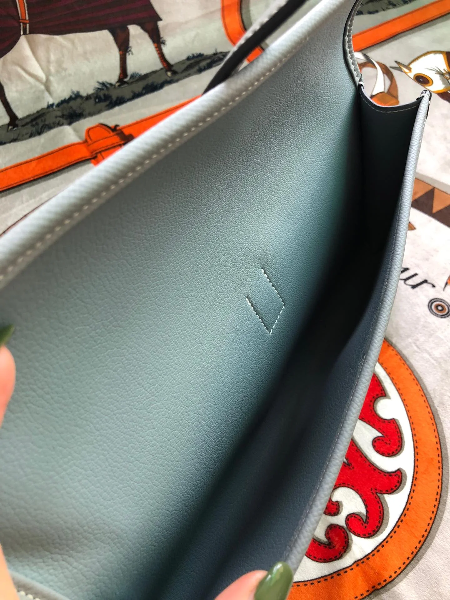 HERMES Clutches Bags Epsom Leather (Grey) One Size H00202608091128 - Image 6
