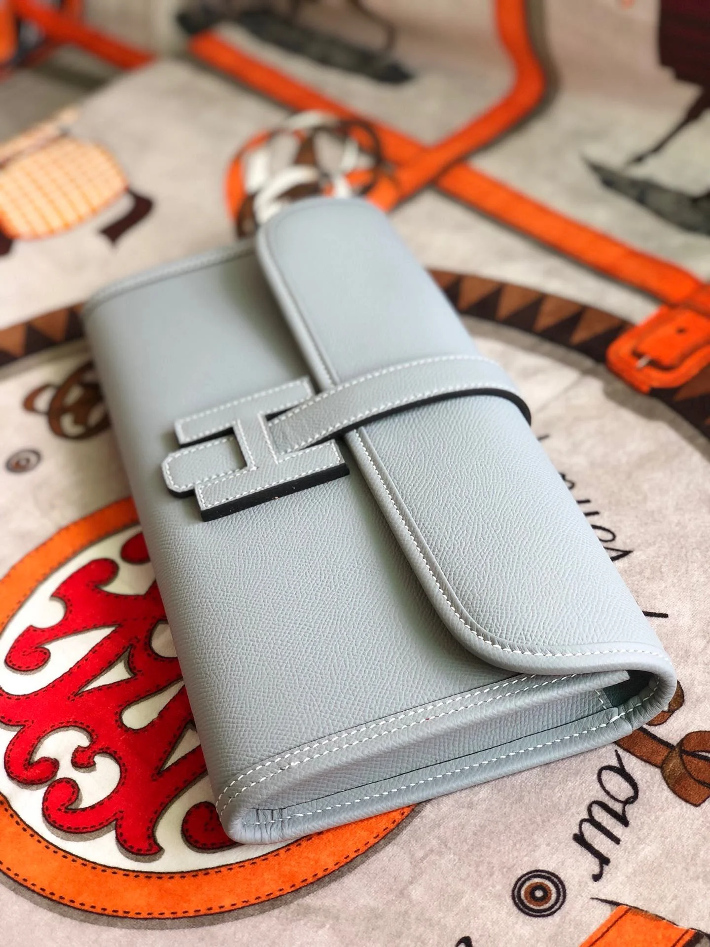 HERMES Clutches Bags Epsom Leather (Grey) One Size H00202608091128 - Image 7