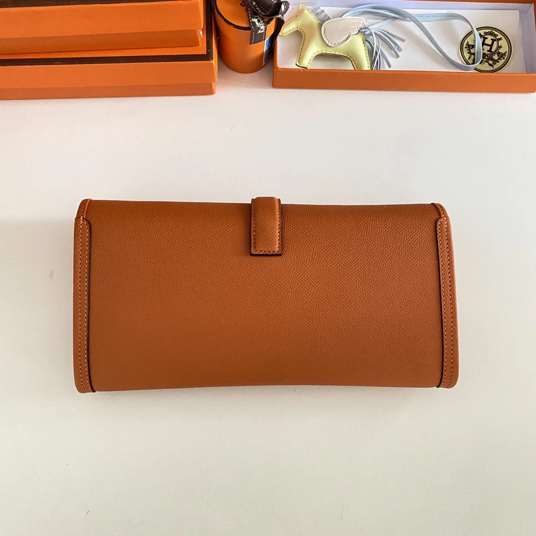 HERMES Clutches Bags Epsom Leather (Orange-Beige) 29CM H00202608091120 - Image 3