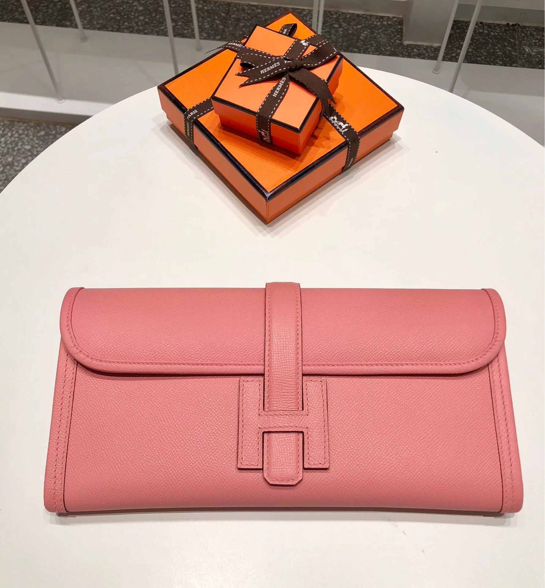 HERMES Clutches Bags Epsom Leather (Pink) 29X20X10CM H00202608091150