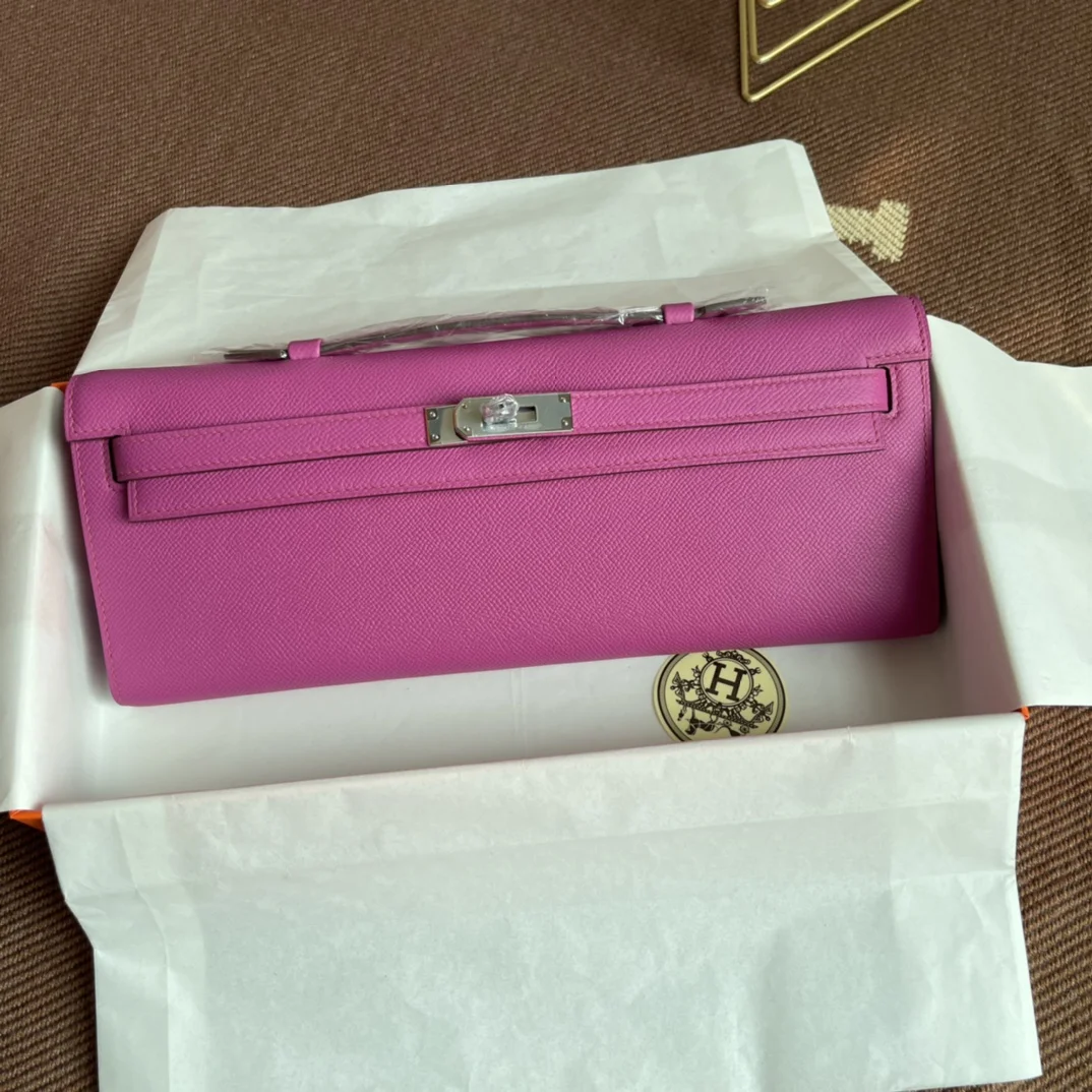 HERMES Clutches Bags Epsom Leather (Pink) 31X14X3CM H00202608091051 - Image 2