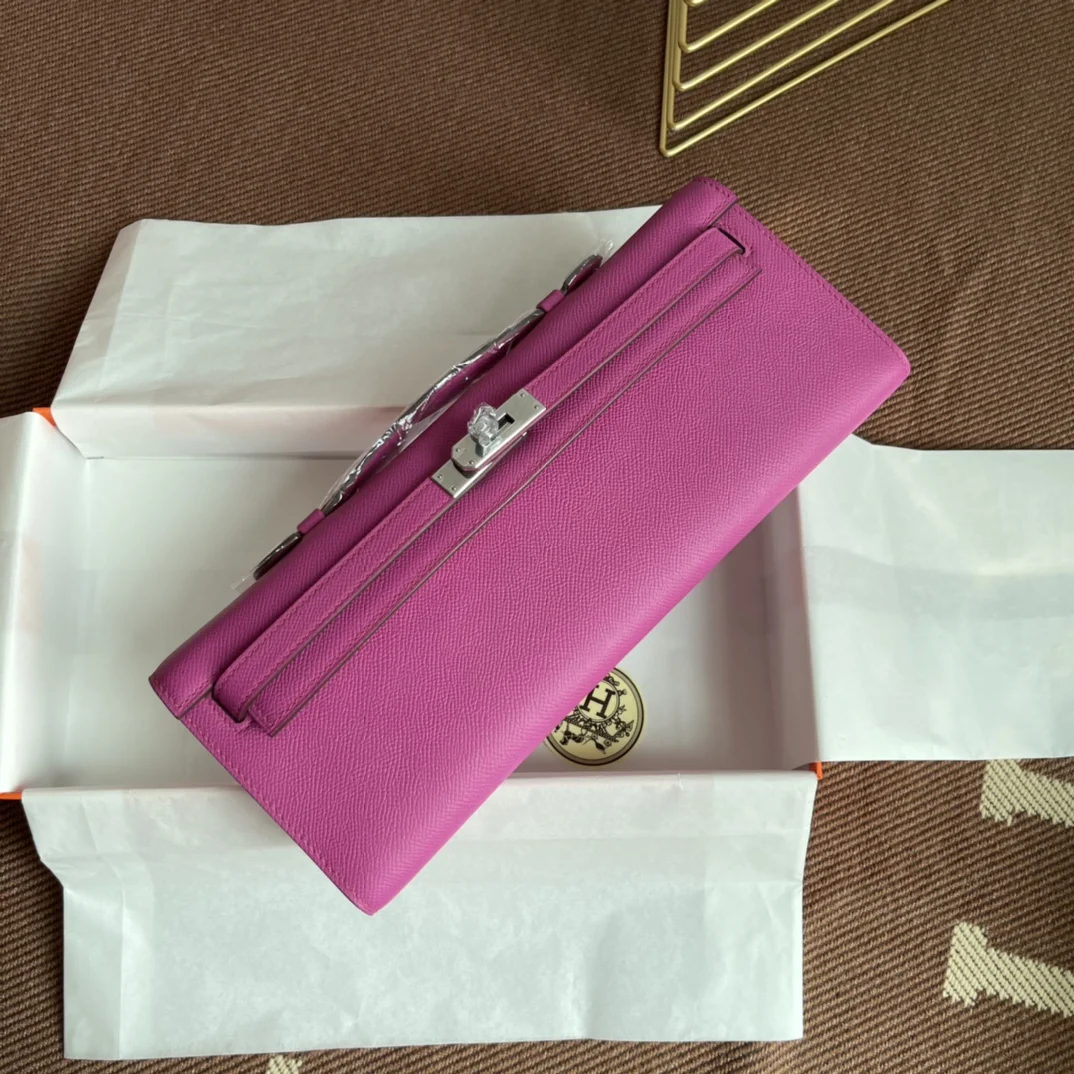 HERMES Clutches Bags Epsom Leather (Pink) 31X14X3CM H00202608091051 - Image 4