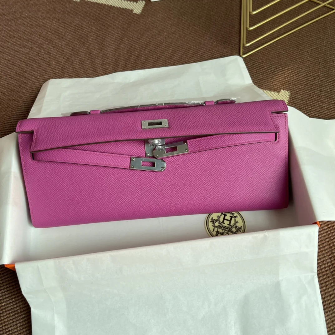 HERMES Clutches Bags Epsom Leather (Pink) 31X14X3CM H00202608091051 - Image 6