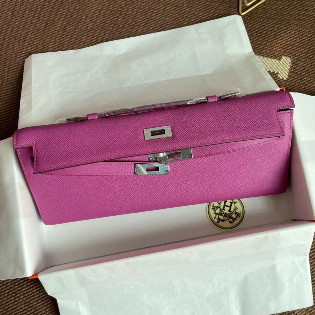 HERMES Clutches Bags Epsom Leather (Pink) 31X14X3CM H00202608091051 - Image 7