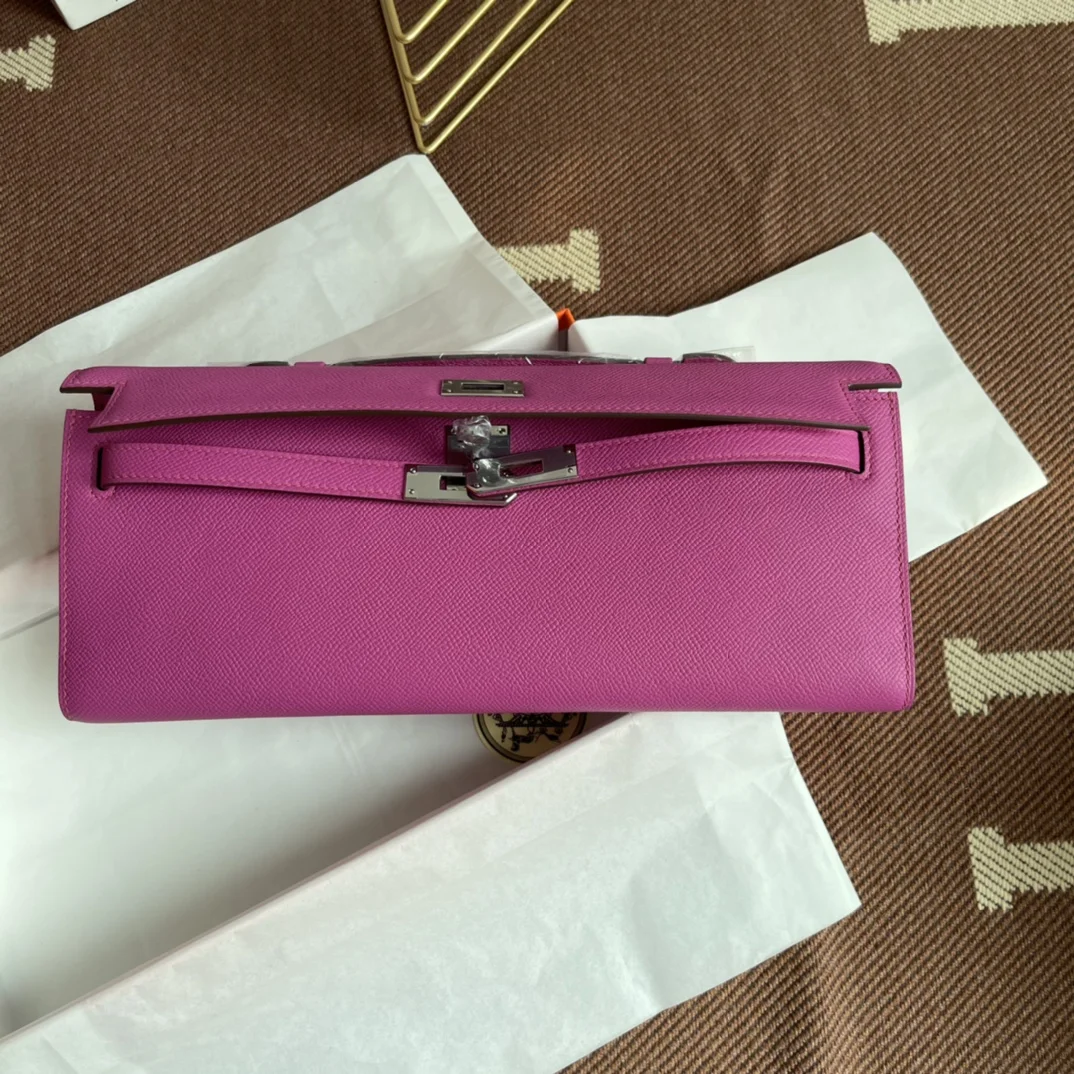 HERMES Clutches Bags Epsom Leather (Pink) 31X14X3CM H00202608091051 - Image 8
