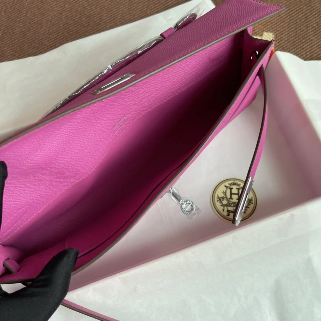 HERMES Clutches Bags Epsom Leather (Pink) 31X14X3CM H00202608091051 - Image 9