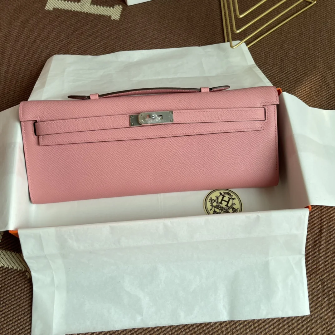HERMES Clutches Bags Epsom Leather (Pink) 31X14X3CM H00202608091053 - Image 2