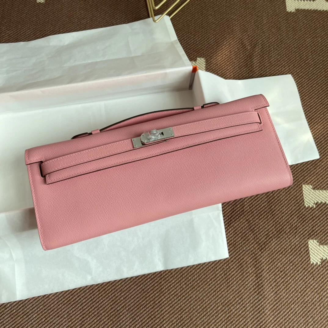 HERMES Clutches Bags Epsom Leather (Pink) 31X14X3CM H00202608091053 - Image 4
