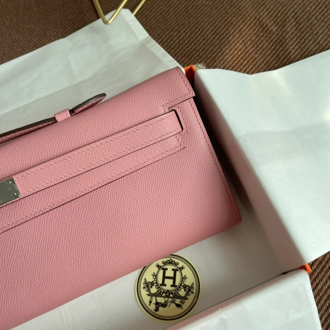 HERMES Clutches Bags Epsom Leather (Pink) 31X14X3CM H00202608091053 - Image 5