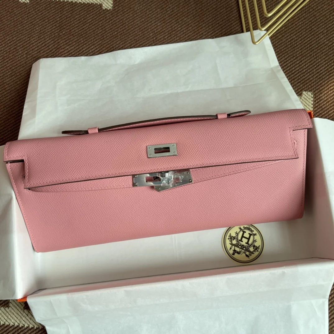 HERMES Clutches Bags Epsom Leather (Pink) 31X14X3CM H00202608091053 - Image 7