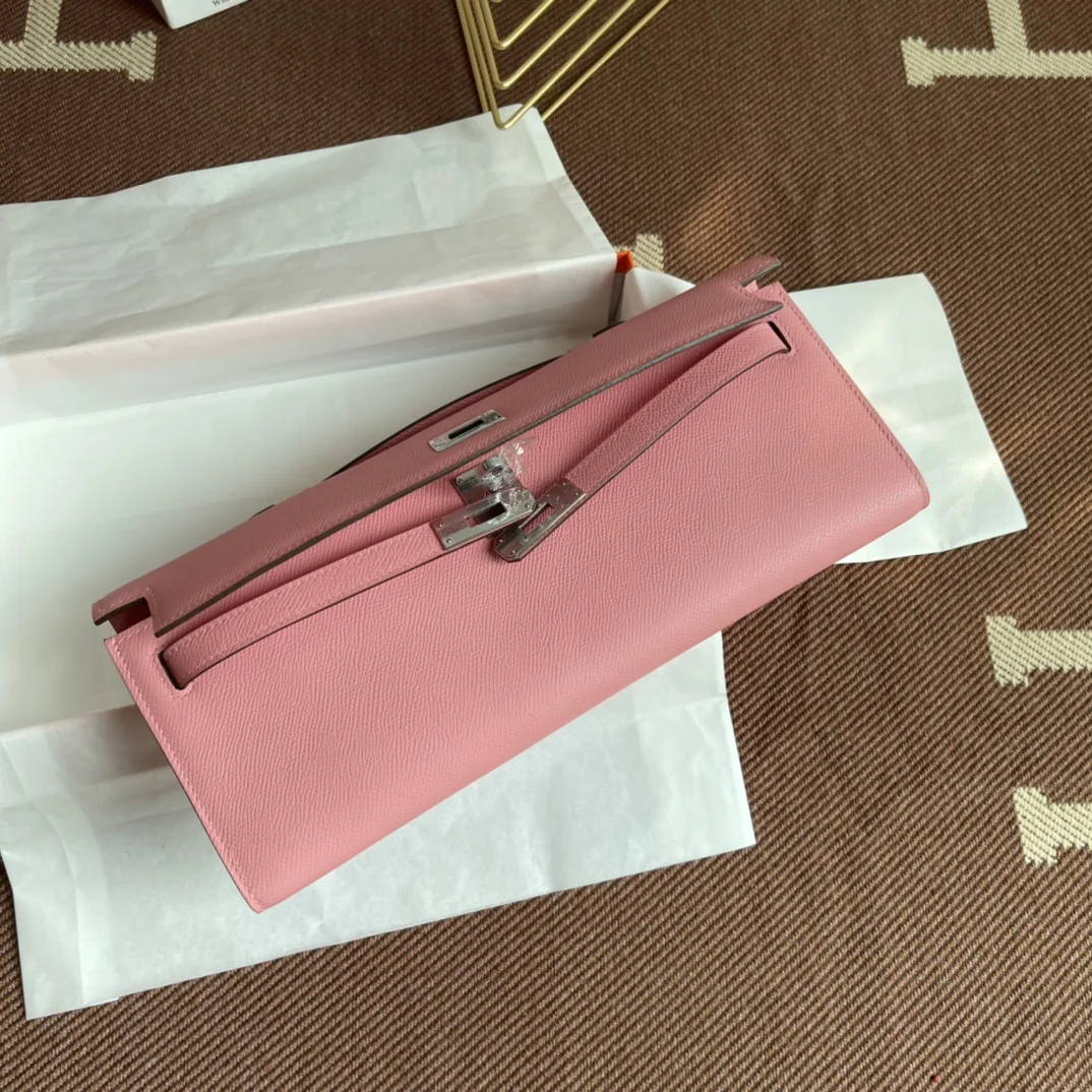 HERMES Clutches Bags Epsom Leather (Pink) 31X14X3CM H00202608091053 - Image 8