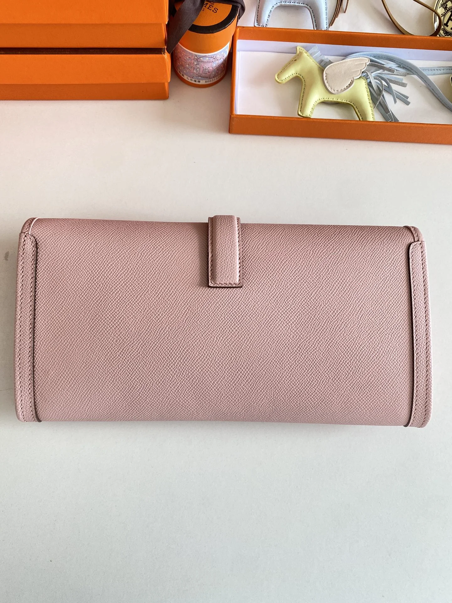 HERMES Clutches Bags Epsom Leather (Pink-Tan) 29CM H00202608091122 - Image 3