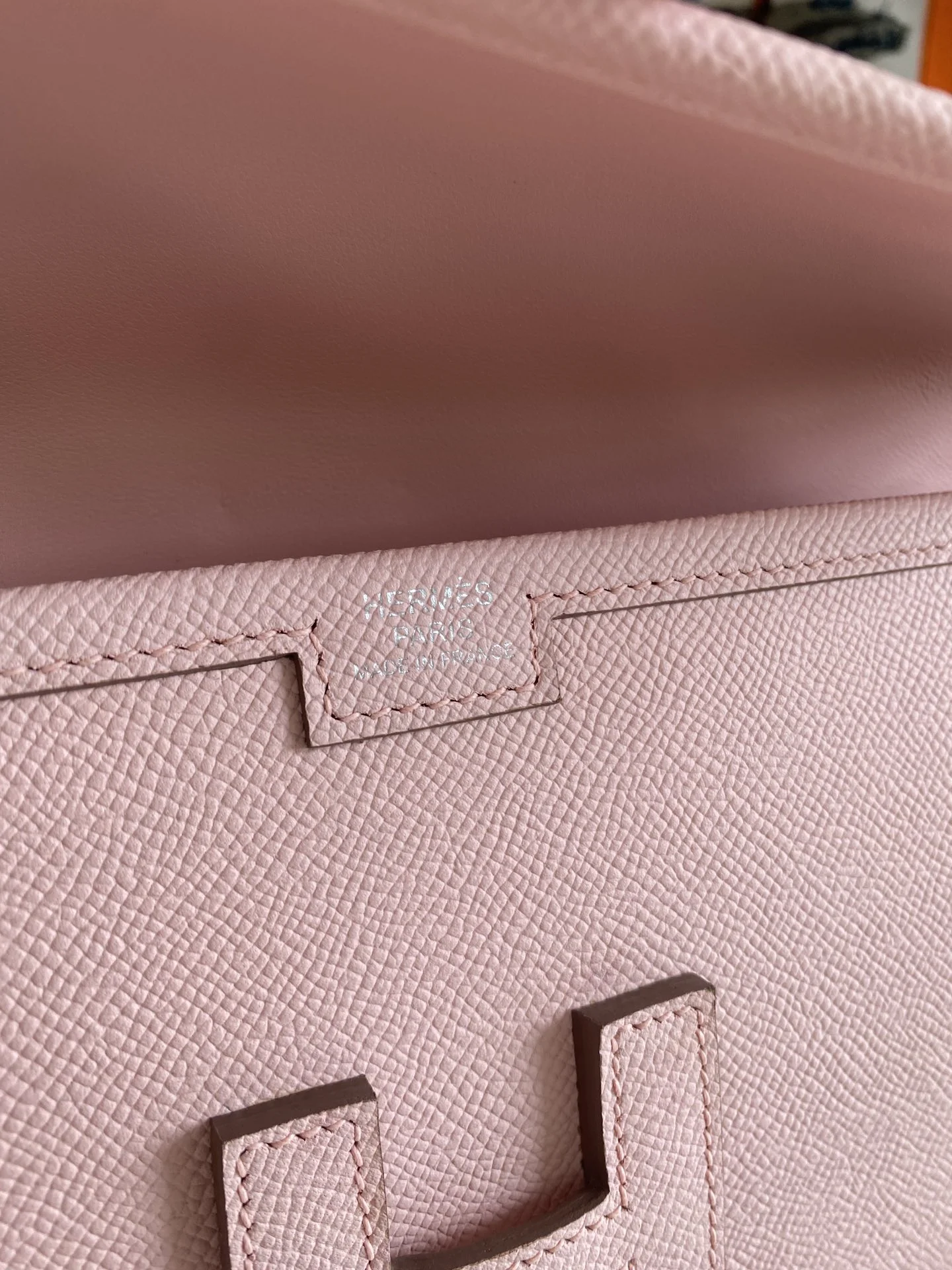 HERMES Clutches Bags Epsom Leather (Pink-Tan) 29CM H00202608091122 - Image 7