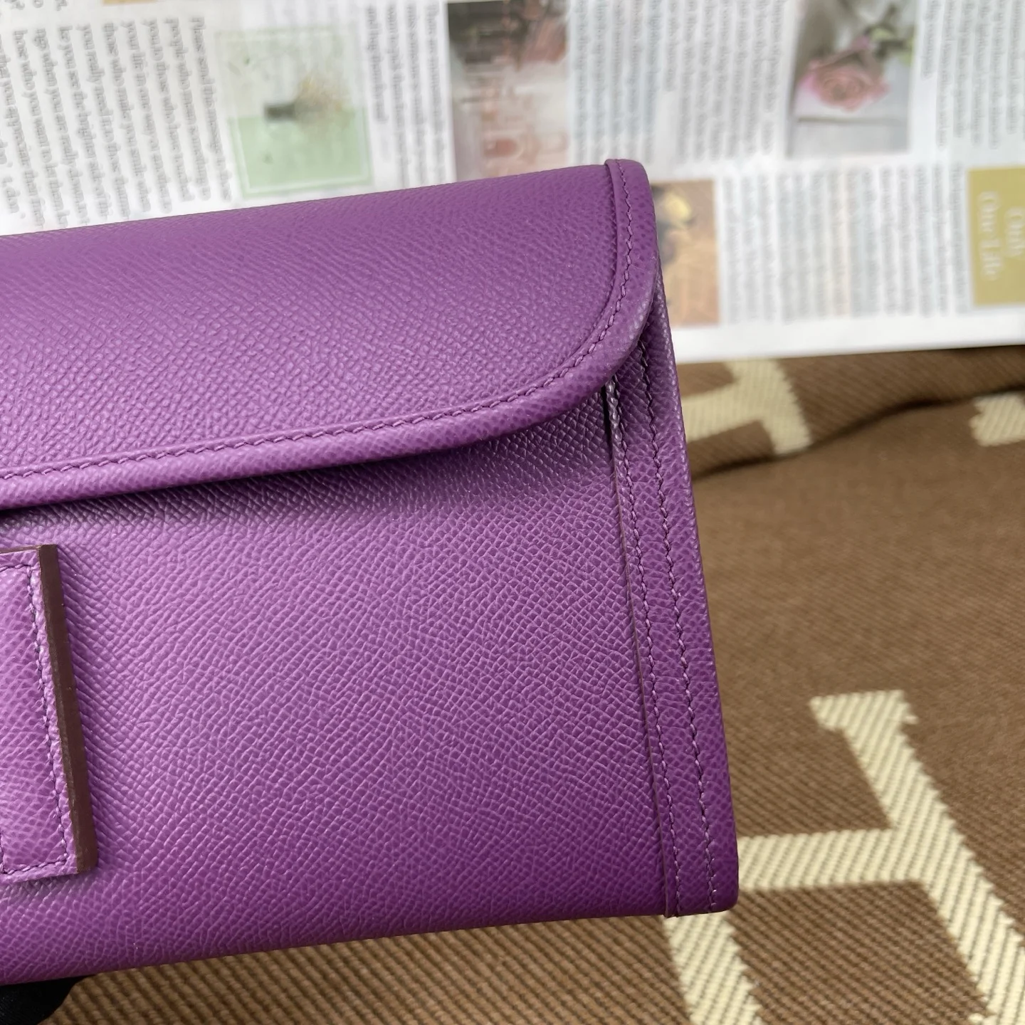HERMES Clutches Bags Epsom Leather (Purple) 29 H00202608091159 - Image 5