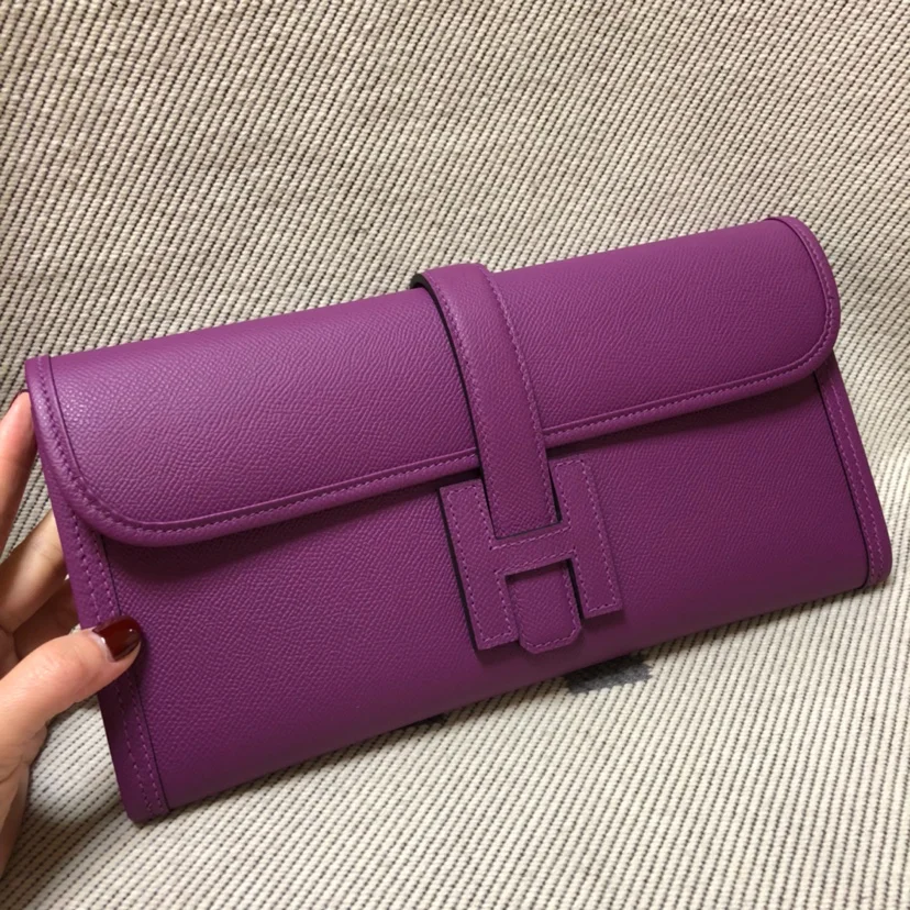 HERMES Clutches Bags Epsom Leather (Purple) 29XCM H00202608091154