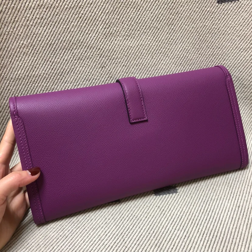HERMES Clutches Bags Epsom Leather (Purple) 29XCM H00202608091154 - Image 3