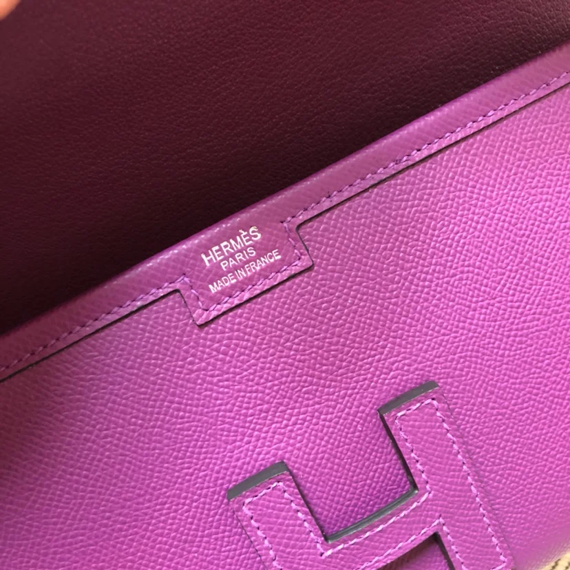 HERMES Clutches Bags Epsom Leather (Purple) 29XCM H00202608091154 - Image 7