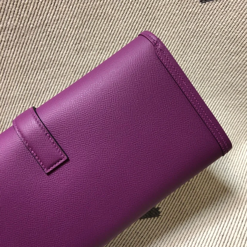 HERMES Clutches Bags Epsom Leather (Purple) 29XCM H00202608091154 - Image 8