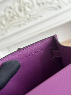 Alternative view of HERMES Clutches Bags Epsom Leather (Purple-Gold) 22CM F50202608090163