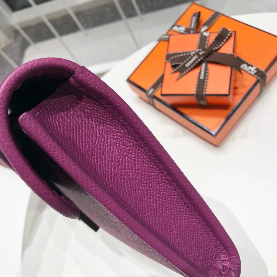 HERMES Clutches Bags Epsom Leather (Purple) One Size H00202608091143 - Image 2