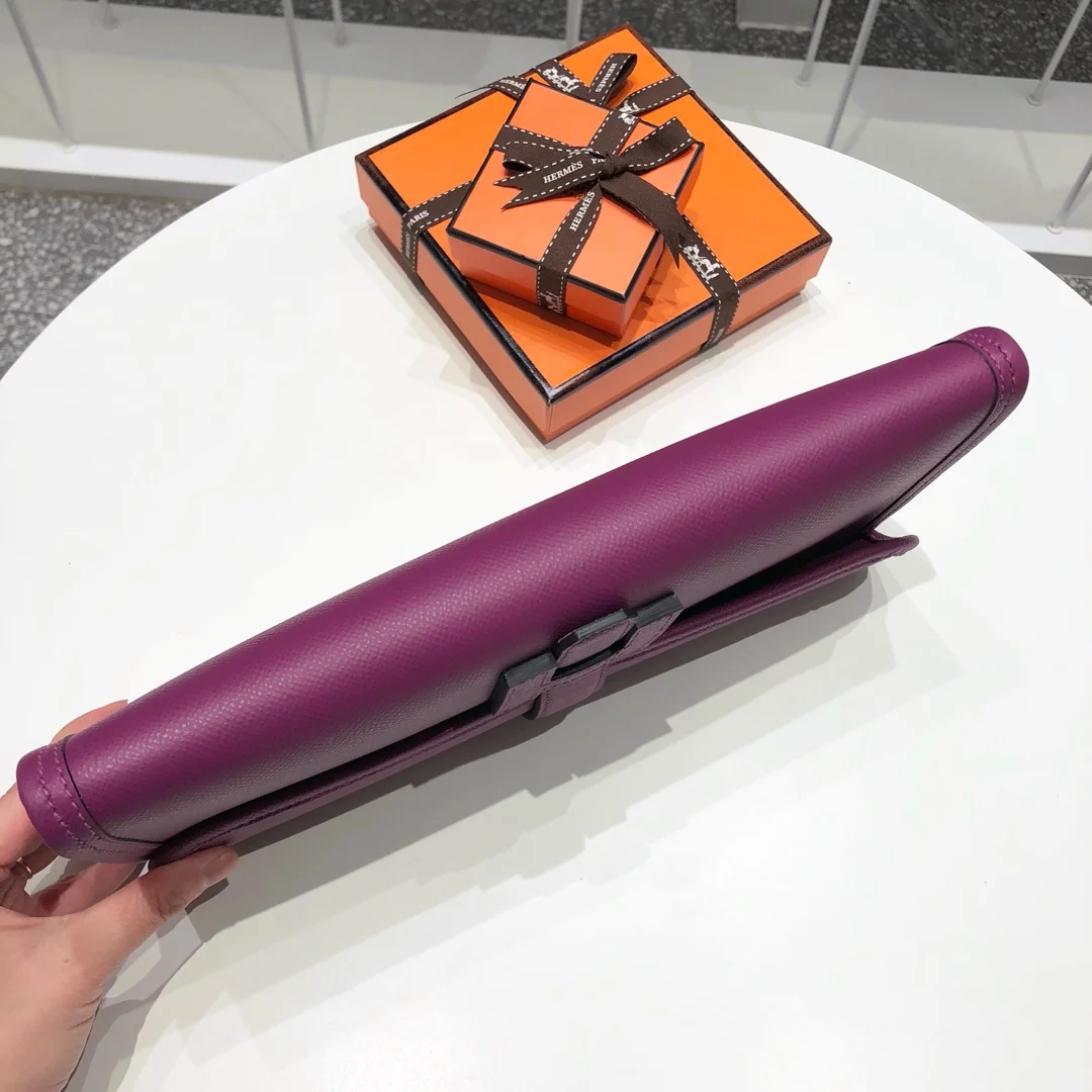 HERMES Clutches Bags Epsom Leather (Purple) One Size H00202608091143 - Image 7