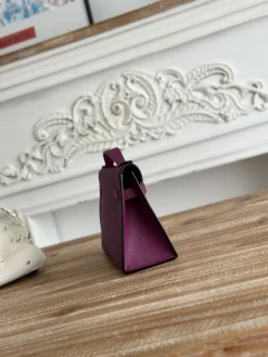Alternative view of HERMES Clutches Bags Epsom Leather (Purple-Silver) 22XCM F50202608090164