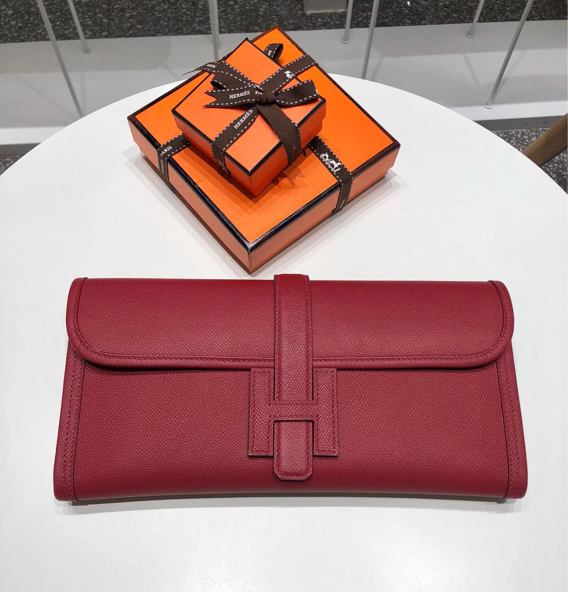 HERMES Clutches Bags Epsom Leather (Red) One Size H00202608091146