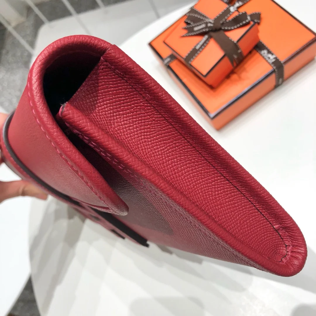 HERMES Clutches Bags Epsom Leather (Red) One Size H00202608091146 - Image 2