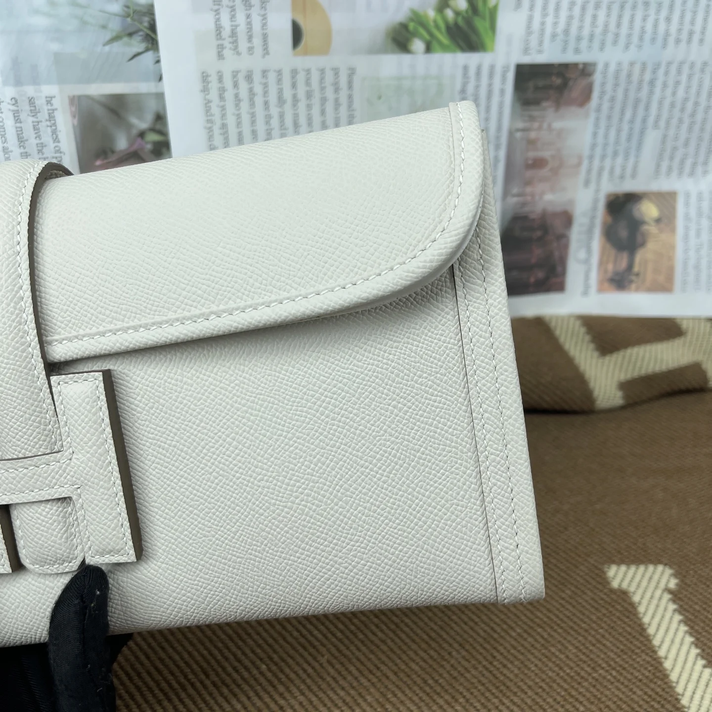 HERMES Clutches Bags Epsom Leather (White-Beige) 29CM H00202608091163 - Image 5